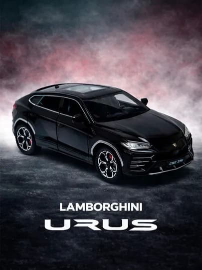 Металлическая машинка, 1:24, Lamborghini Urus, коллекционная, со светом и звуком