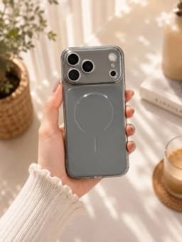 Прозрачный MagSafe чехол для iPhone, силиконовый защитный кейс, противоударный — PRINT02-RANGLICHEXOL97-ХРОМ-17PRO