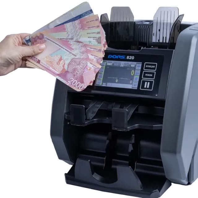 Banknotlarni saralaydigan o‘ta zamonaviy ikki cho‘ntakli hisoblagich DORS 820 M2