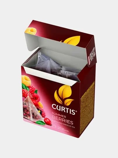Чайный напиток Curtis "Summer Berries"/"Саммер Беррис" фрукт-трав.пакет 20x1,7г пирамидка