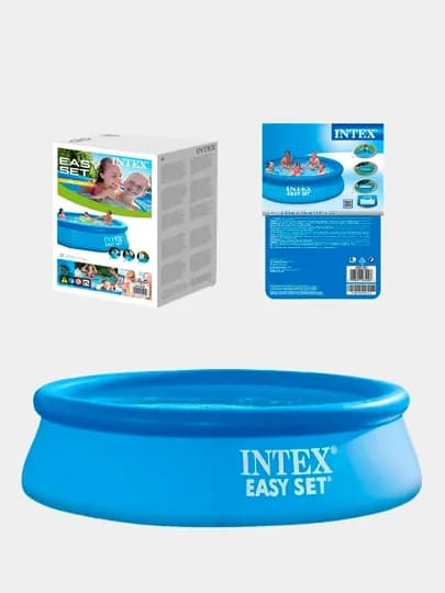 Надувной бассейн Intex Easy Set, с объемом 886-3853 л на выбор, для детей и взрослых