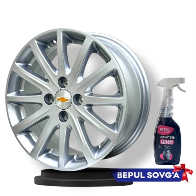Автомобильные диски GW 2019 R15x100(Spark, Nexia R3, Cobalt, Nexia1/2, Lada) 1 шт, серебряный