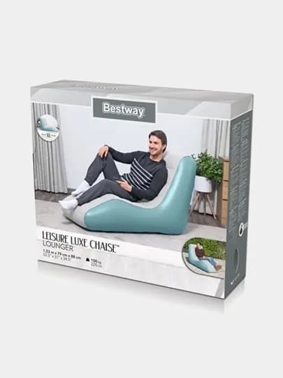 Надувное кресло "Leizure Luxe" Bestway 75127, 133 * 79 * 88 см, до 100 кг