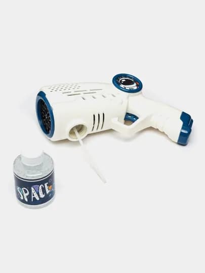 Генератор мыльных пузырей детский, на батарейках BUBBLE GUN — UNSHOPU-KOPIK-ГОЛУБ
