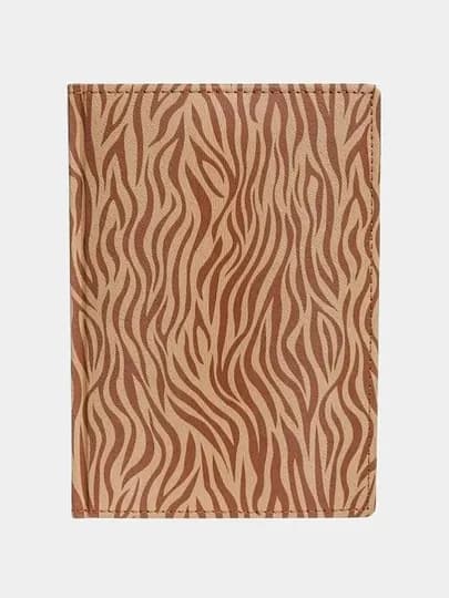 Ежедневник Hatber ZEBRA, Недатированный, с цветным срезом и ляссе, бежевый, А5ф, 176 листов