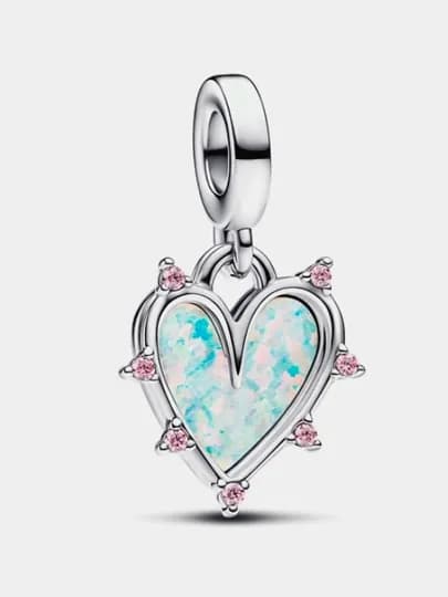 Pandora серебряная бусина с несколькими камнями, 793434C01