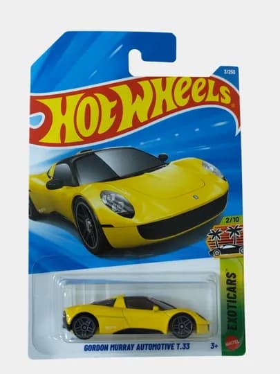 HOT WHEELS машинка, 7 см — вариант для подарка и коллекции — MARFAS-HOTWHEEL1-ЖЕЛТ