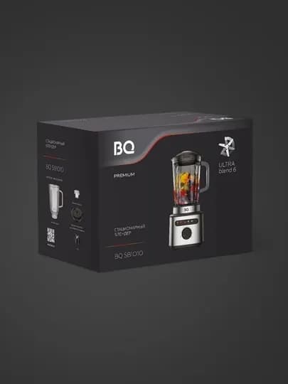Стационарный блендер BQ SB1010, мощность 2000Вт, 6 автопрограмм, объем 1.5 л, до 22000об/мин — BQ-SB1010-СЕРЕБРН