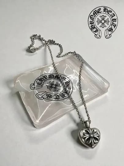 Цепь для девушек женщин в стиле chrome hearts сердце цепочка подарок колье y 2 k подвеска