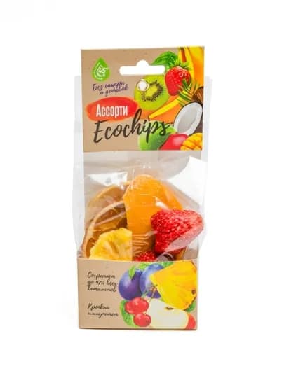 Экочипсы фрукты, ассорти, 40 г — BISTORE-111111-7