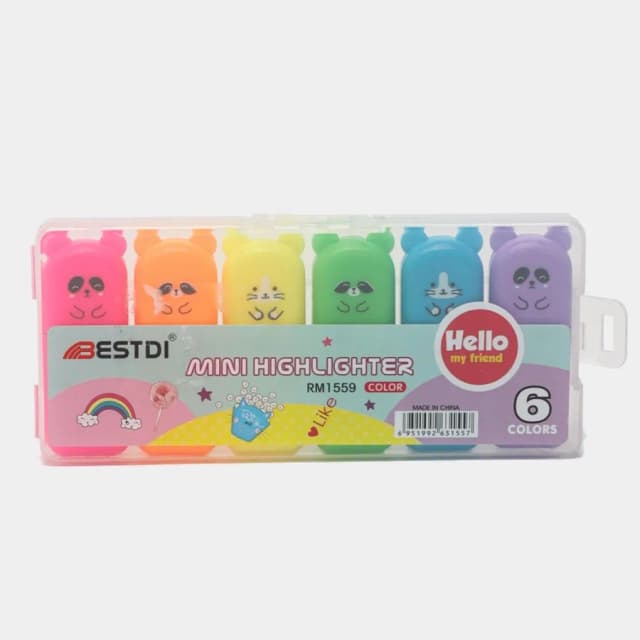 Mini matn belgilagichi (6 dona)