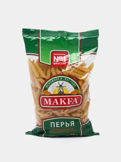 Макаронные изделия Makfa, перья, 400 г