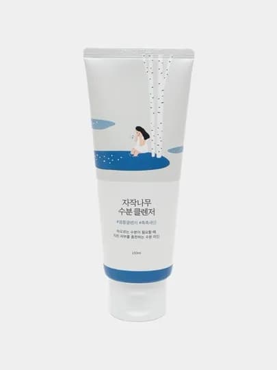 Гель для умывания с березовым соком Round Lab Birch Juice Moisturizing Cleanser, 150 мл — COSMETY-RLGEL-ГОЛУБ