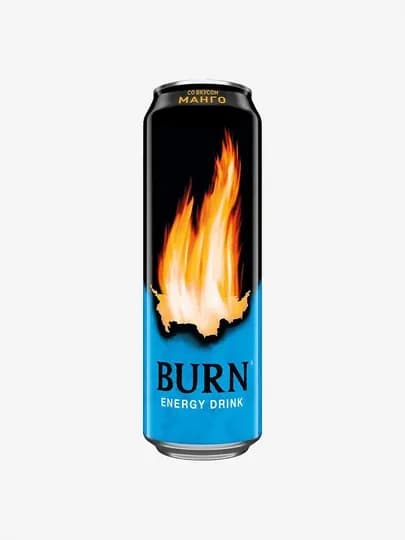 Энергетический напиток BURN Манго, 450 мл, 6 шт