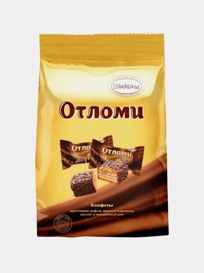 Конфеты Акконд Отломи, вафельная начинка с карамель, 360 г