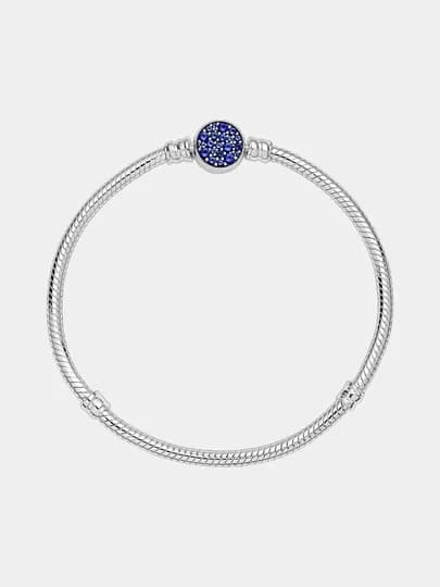 Браслет-змейка из серебра PANDORA с звездообразным кристаллом, 599288C01 — PANUZB-В84В8П-19