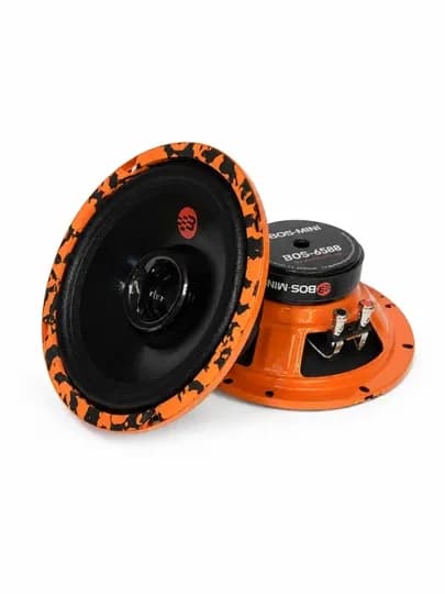 BOS-MINI BOS-6588 Эстрадная Авто Колонка Mid Bass 16CM – 80W — AUTOST-BOS6571-ОРАНЖ
