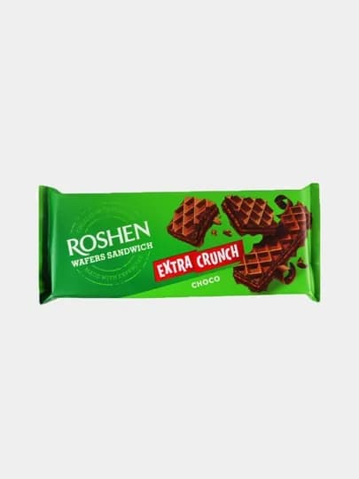 Вафли Roshen Wafers Sandwich Crunch шоколад, 142 г