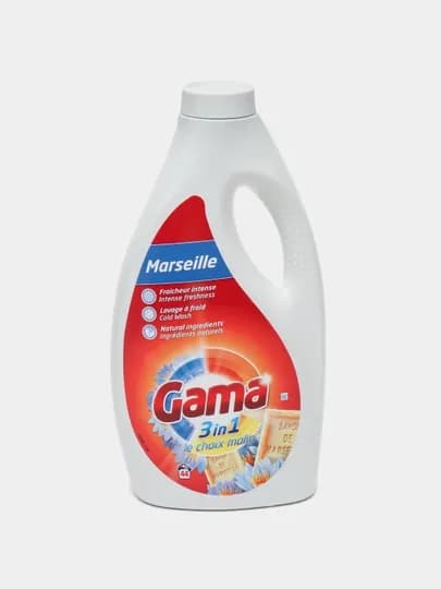 GAMA Гель для стирки MARSEILLE 2200 ml, 44стирки