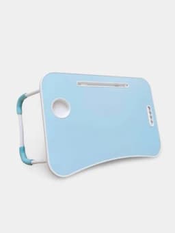 Стол для ноутбука + USB-порт, светодиодная подсветка, складной, 60 * 40 * 28 см — KHAN-5629895-БИРЮЗ-65665