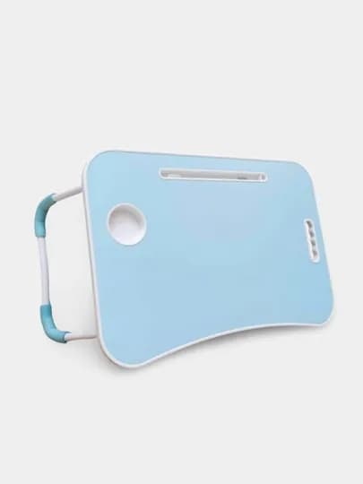 Стол для ноутбука + USB-порт, светодиодная подсветка, складной, 60 * 40 * 28 см — KHAN-5629895-БИРЮЗ-65665