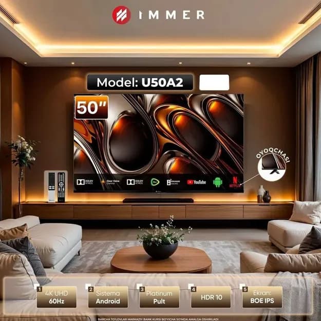 Телевизор Immer U50A2 50"