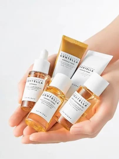 SKIN1004 Madagascar Centella Travel Kit — дорожный набор средств — NURIM-CENTELLANABOR-БЕЖЕВ