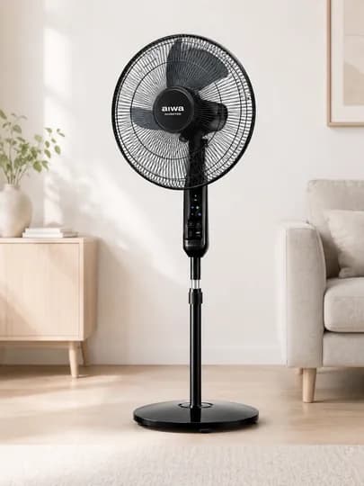 Вентилятор AIWA 1632R – с пультом управления, 50Вт, 3 скорости — ATSHOP-VENT24572-ЧЕРН