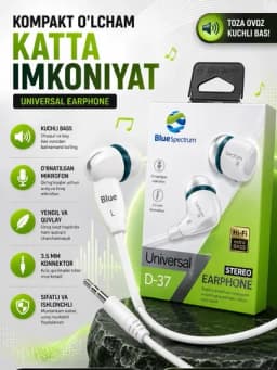 Проводные наушники 3.5mm Stereo с микрофоном для Android iPhone — LUXE123-SIMLINAUSHNIK-МЕНТОЛ