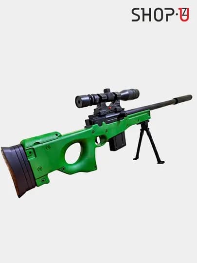 Пневматическая, снайперская винтовка AWM L92, с глушителем и лазерным прицелом, Ak47