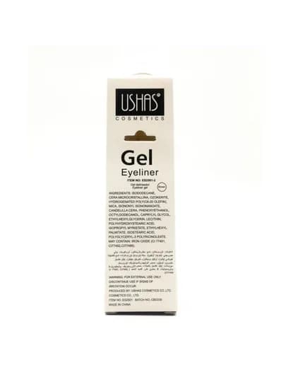 Гелевая подводка для глаз и бровей USHAS, водостойкий gel eyeliner, коричневая — AISHCAS-USHAS-КОРИЧН