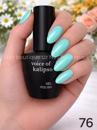 Voice of Calipso Gel Polish —профессиональный гель-лак с глубоким цветом и стойким блеском — UZNAIL-КАЛИПСО2-БИРЮЗ
