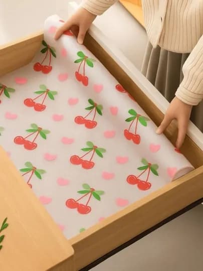 Защитный коврик для кухни, холодильника и шкафов, 45x300 и 45×500 — 7171777-KOVRIK-РЫЖИЙ-45 500