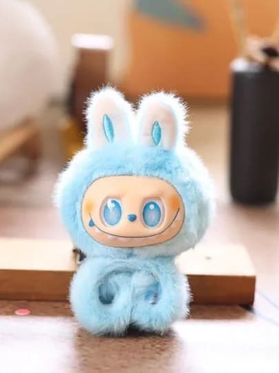 Лабубу мягкая игрушка браслет монстр — FANTOY-LABUBRA-ГОЛУБ