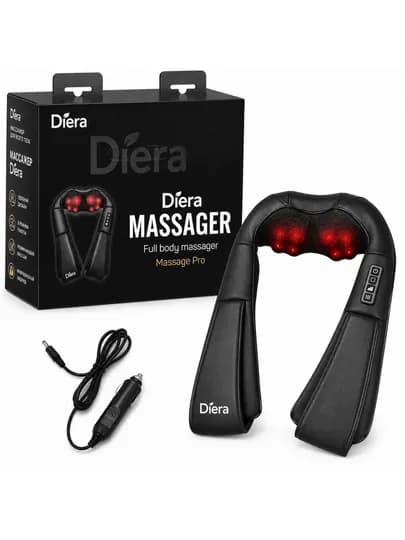 Diera Massage Pro массажер для шеи и плеч воротник 3D-массаж, антицеллюлит, разогревающий