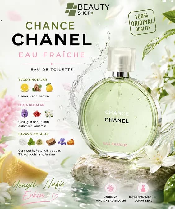 Женская туалетная вода Chanel Chance Eau Fraiche, 50 мл