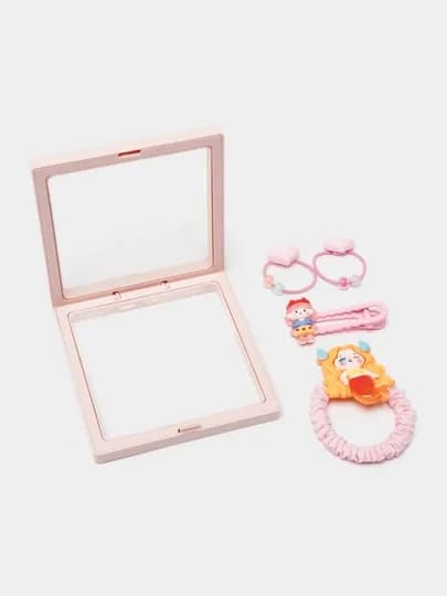Набор для девочки: заколки, резинки, принцесса, "кукла Barbie, Hello Kitty"