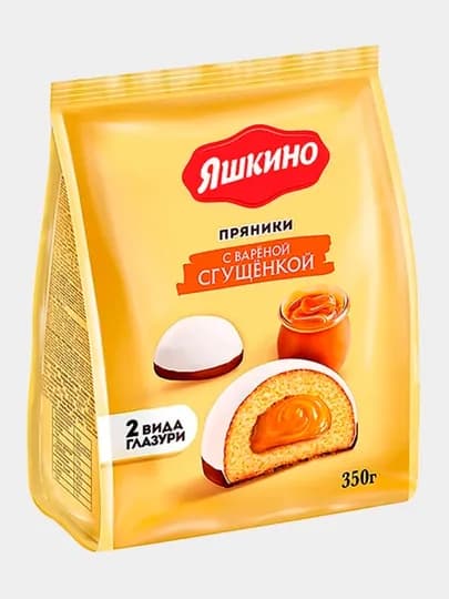 Пряники Яшкино с варёной сгущёнкой, 350 г