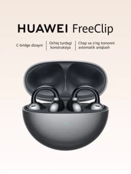 Беспроводные наушники HUAWEI FreeClip, iOS/Android, C-Bridge дизайн, ультралёгкие, OWS1013 — JEMORA-NAUSHNIKZIRAK-ЧЕРН