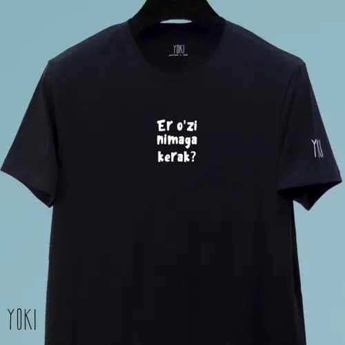 "Er o'zi nimaga kerak?" Black futbolkasi XL