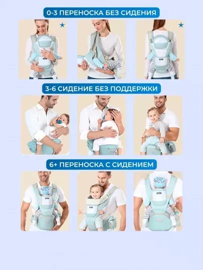 Детский эргорюкзак, сумка-кенгуру