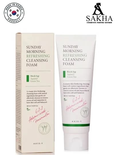Увлажняющая умывочная пена AXIS-Y Sunday Morning Refreshing Cleansing Foam, 120 мл — SAKHA-AXISYPENKASUNDAY