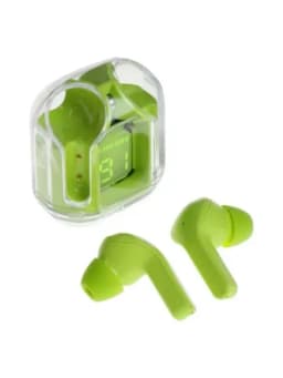 Беспроводные наушники TWS Bluetooth 5.3 с сенсорным управлением — BARA01-DISPLEYLARMM-ЗЕЛЕН