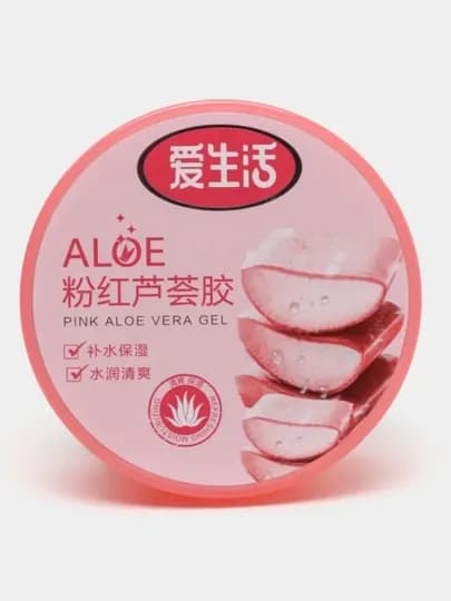 Greenleaf, Pink & Aloe Vera гель-крем для тела омолаживающий и восстанавливающий, 180 гр — GRELIFE-ALOE