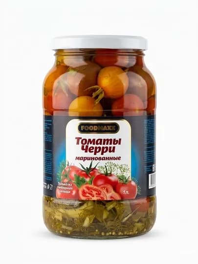 Томаты Черри, маринованные, стеклобанки по 1 л