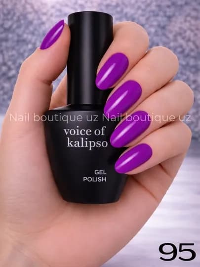 Voice of Calipso Gel Polish —профессиональный гель-лак с глубоким цветом и стойким блеском — UZNAIL-КАЛИПСО2-ПУРПУР