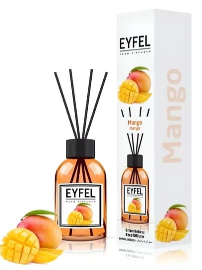 Освежитель воздуха EYFEL для дома, автомобиля и офиса, диффузор с палочками 55 мл, 120 мл — MYSHOME-172-МАНГО-2-55