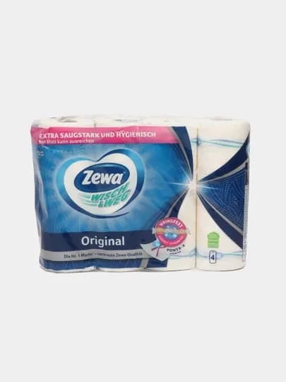 Бумага полотенца Zewa Wisch & Weg HHT, 2 слоя 4 рулона