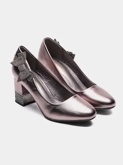 Женские туфли MAYA BELLISIMA 135-1PU” 35-39" — MYSHOE1-1351PU-ХРОМ-37
