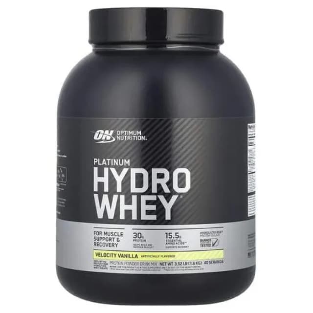 Сывороточный протеин Optimum Nutrition Platinum Hydro Whey Vanilla, 1.6 кг